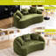 Canapé incurvé moderne 049s 2 en chenille sans os, version améliorée, 3 coussins, idéal pour les appartements, design d'espace avec un salon décoratif, confortable pour les invités