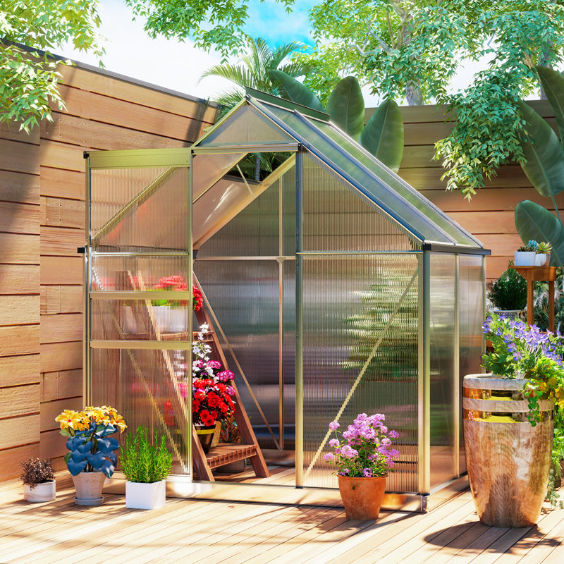 Greenhouse, Silver, 200cm H x 192.5cm W x 131cm D