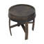 Table d'appoint ronde de style baril