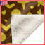 Couvertures à motif géométrique jaune et brun-130098759