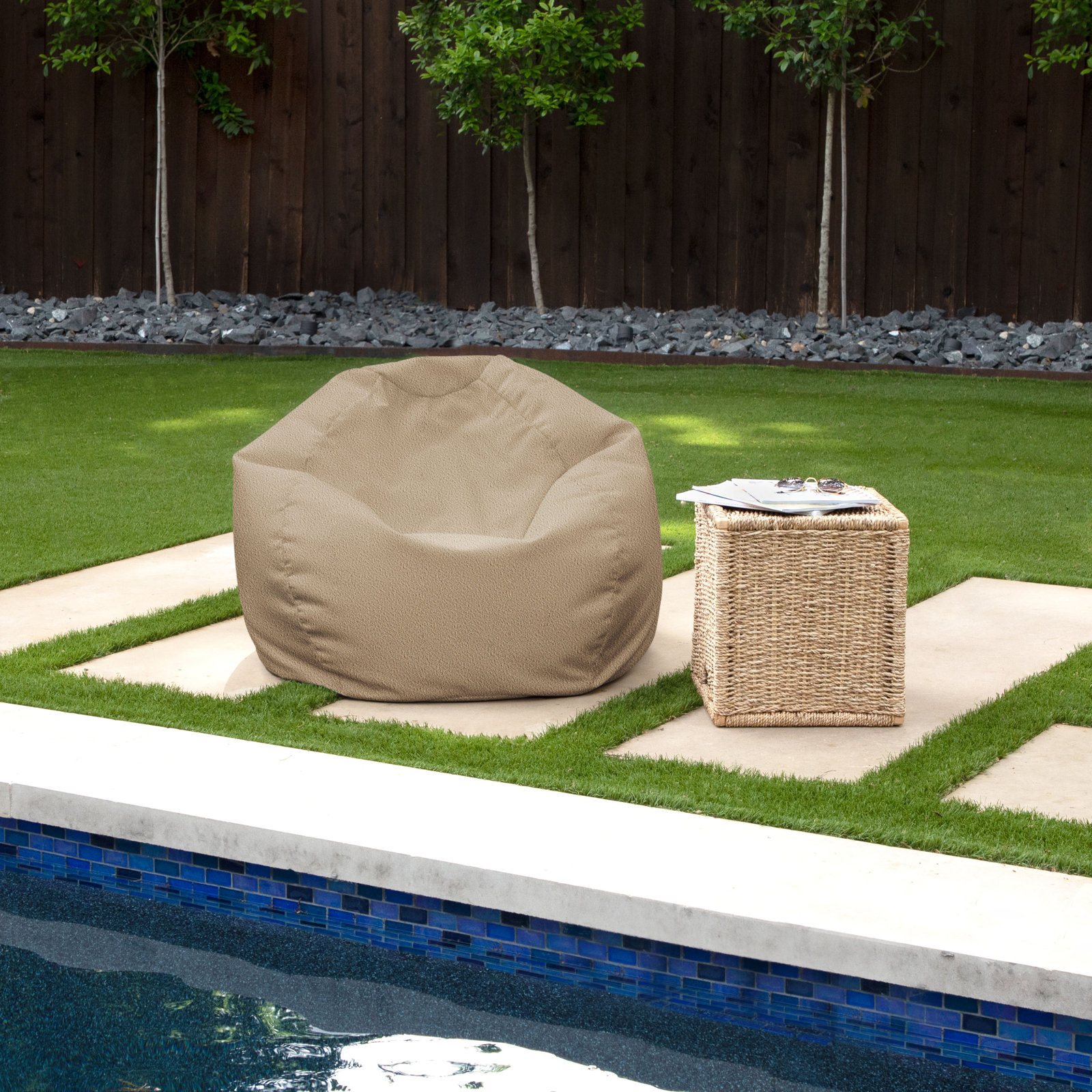 Harborside Outdoor Bean Bag, Tan
