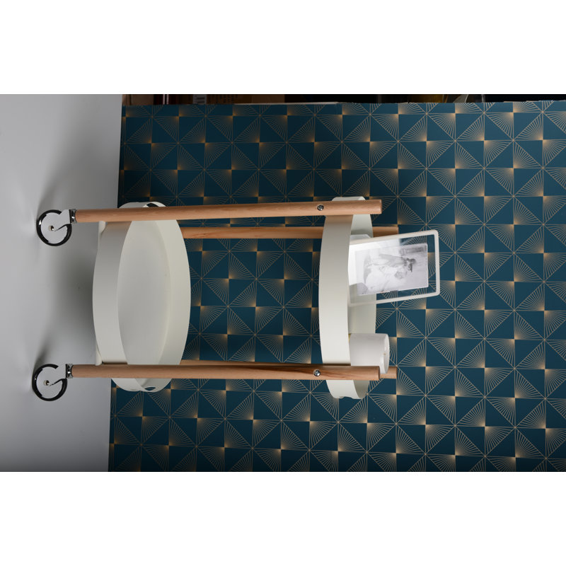 White and Wood Service Trolley
