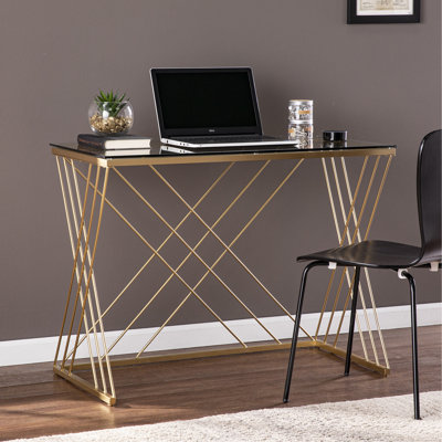 Bureau moderne avec plateau en verre
