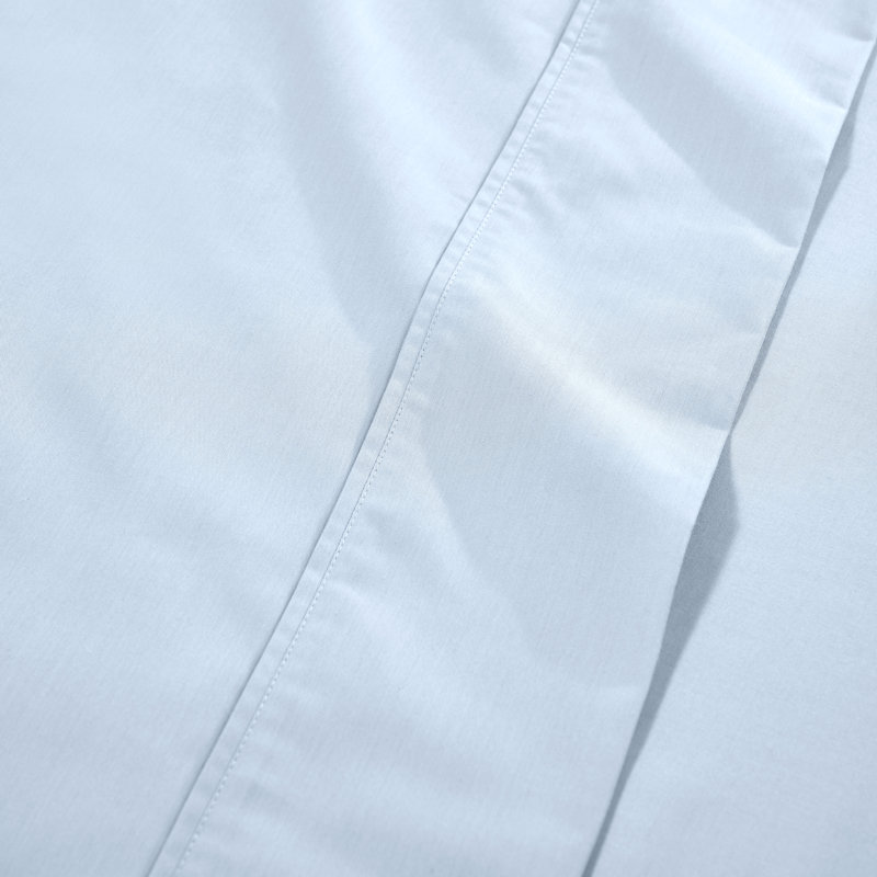 Superior 1000 Thread Count Solid Deep Pocket Cotton Blend Bed Sheet Set, Queen Sheet 4Pc Set, Blue