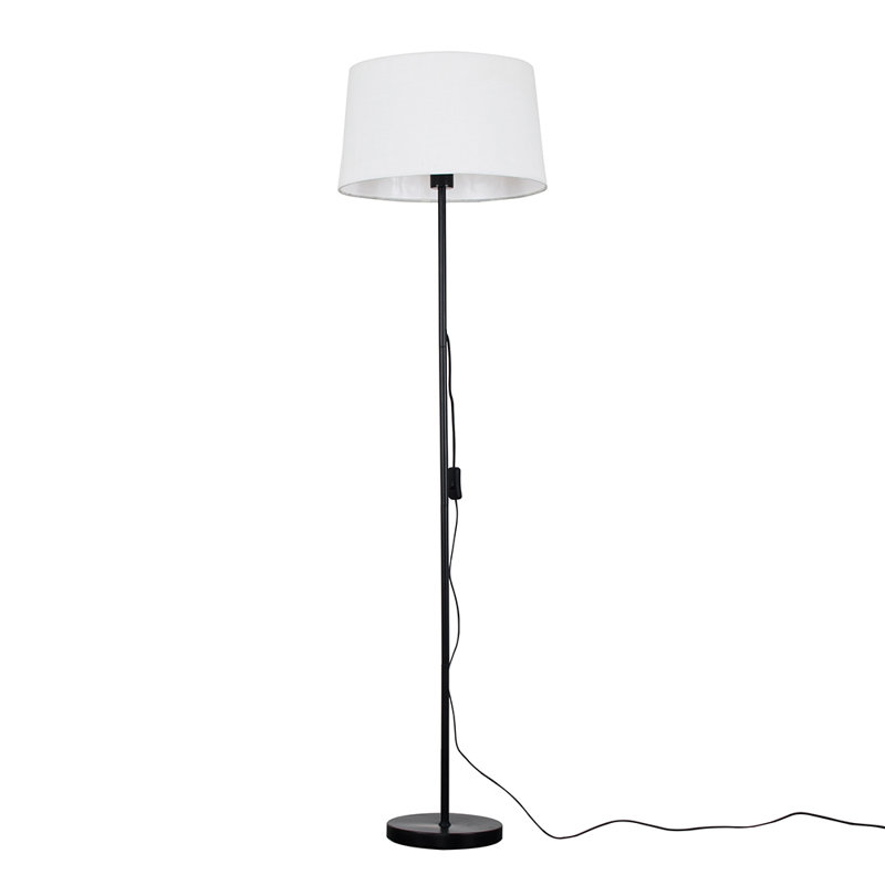 Bekbele 147cm Black Traditional Floor Lamp, No Bulb, White