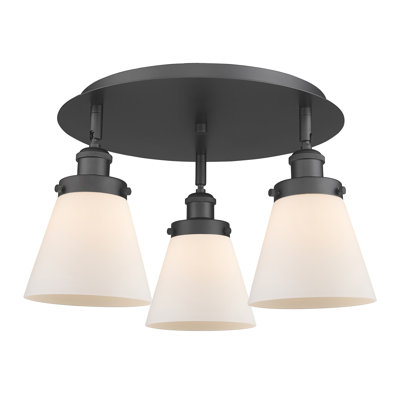 Cone 3 Light Flush Mount