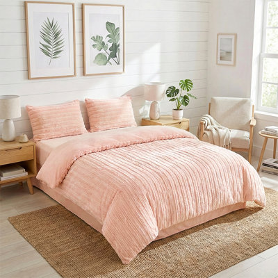 Polyester Solid Colour Sham with Pillow Shams