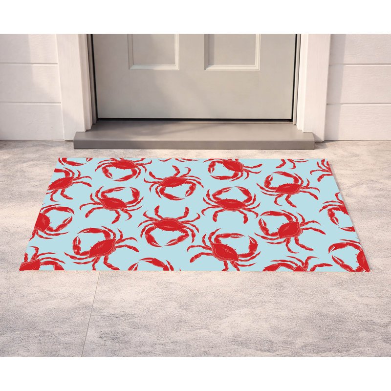 Paillasson Crabby, Blue, L 21 po x L 34 po