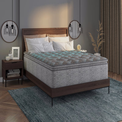 Comfort Care 12" Hybrid Euro Top Mattress, Individual Pocketed Coil Mattress , Plush Comfort, King