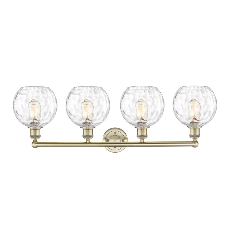 Ambrosane 4 - Light Dimmable Vanity Light, Antique Brass
