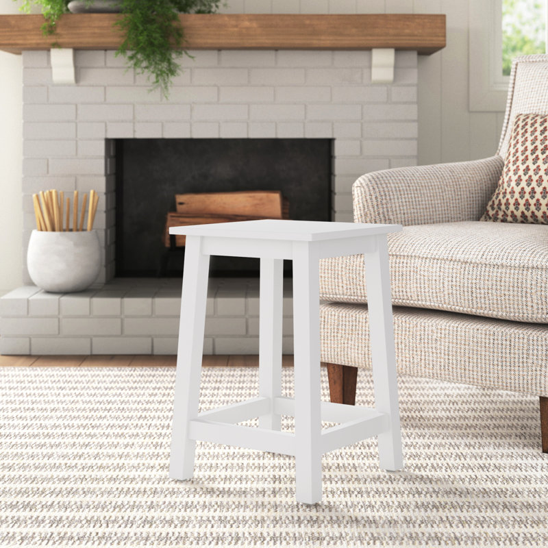 Angellique Solid Wood Accent Stool