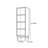 Simple single door standard bookcase