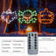 Ensemble de 3 lumières de décoration de fenêtre d'Halloween, alimentées par USB