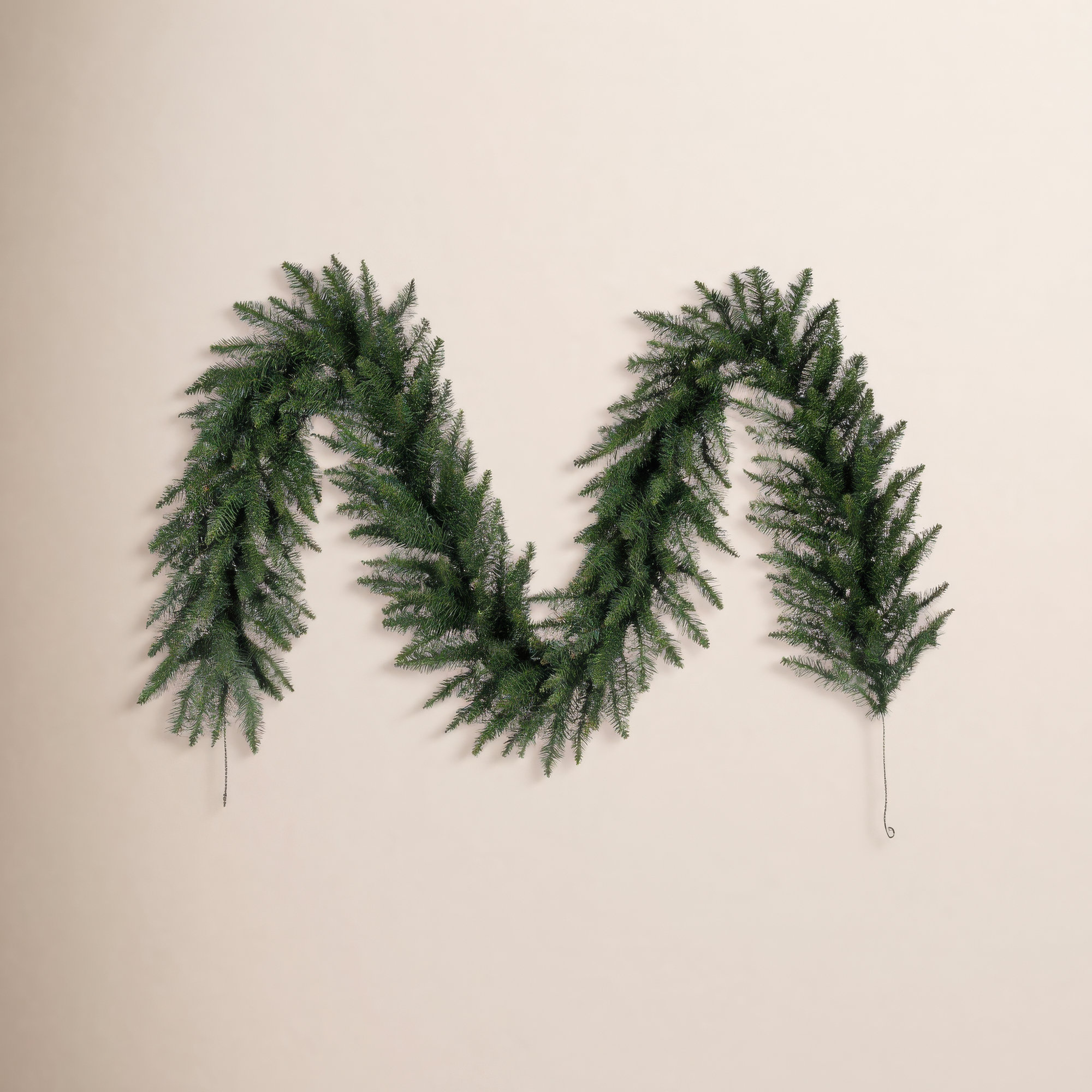 Perego Fir Artificial Christmas Garland - Unlit, 9' H x 16" W