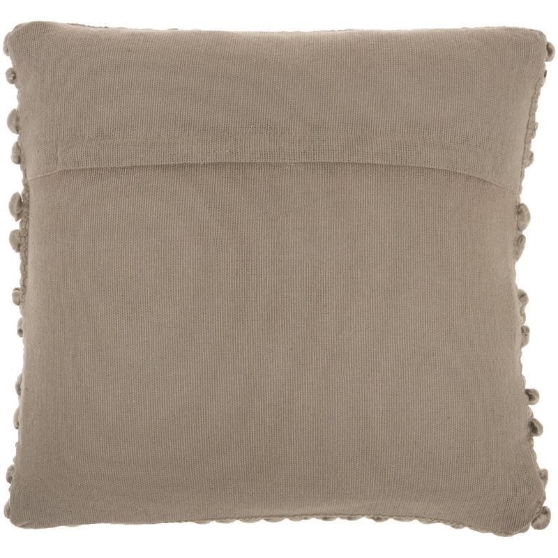 Throw Pillow, Silver Gray, 17" H x 17" W, Square