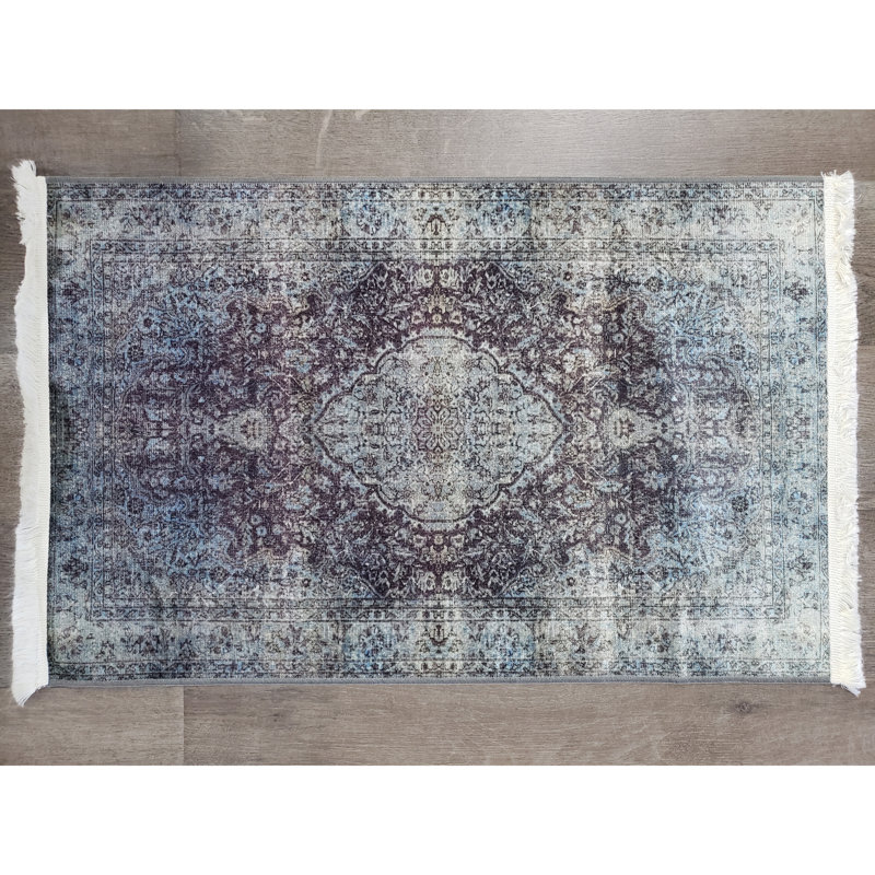 Covin Chenille Oriental Indoor Rug, Rectangle 2'7" x 4'11"