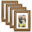 Cadre photo rétro 6 x 8 avec passe-partout 4 x 6, élégant cadre rétro 6 x 8 pour affichage mural ou de table, paquet de 4-66658763