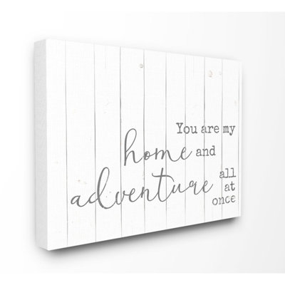 " Adventure Family Home Inspirational Word Textured Wood Design "