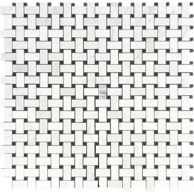 Basketweave Polished Stone Tile