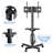 Aeshia Mobile TV Cart with Power Outlet for 23-60 Inch LCD LED OLED TVs
