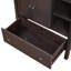 Meuble-lavabo sur pied simple avec plateau en céramique 30,11 po Meng-359007133