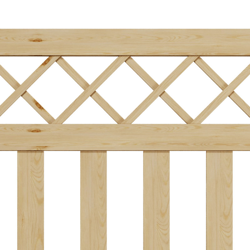 Towanna Wood Gate, 7.6 ft. H x 7.6 ft. W, Natural