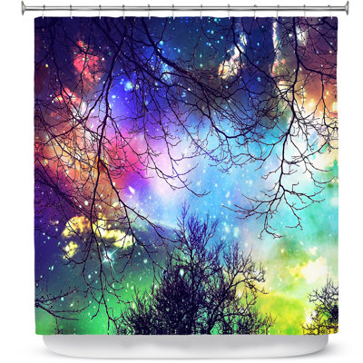 Rideau de douche simple look to the stars