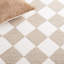 Reauna 300 Hand Tufted Wool/Cotton with Latex Checkered Rug in Beige/Ivory-578472505