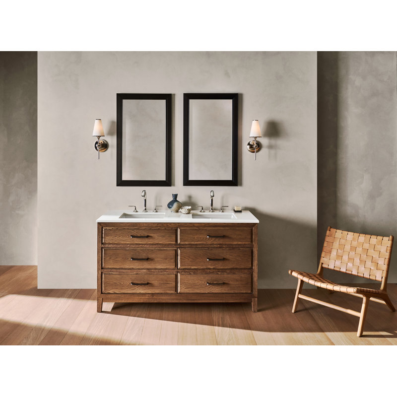Main Line Vanity Mirror, 40'' x 24'', Brushed Black