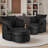 Swivel Accent Chair Round Barrel Armchair Upholstered Living Room Chair Corduroy Reading Chair Single Sofa Chair For Bedroom Apartment Office-962505707