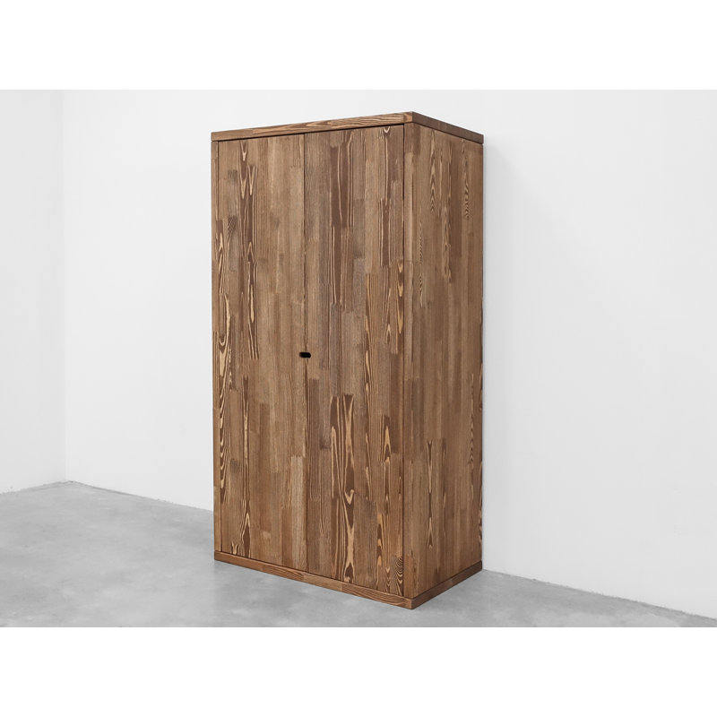 Derrek 2 Door Solid Wood Wardrobe