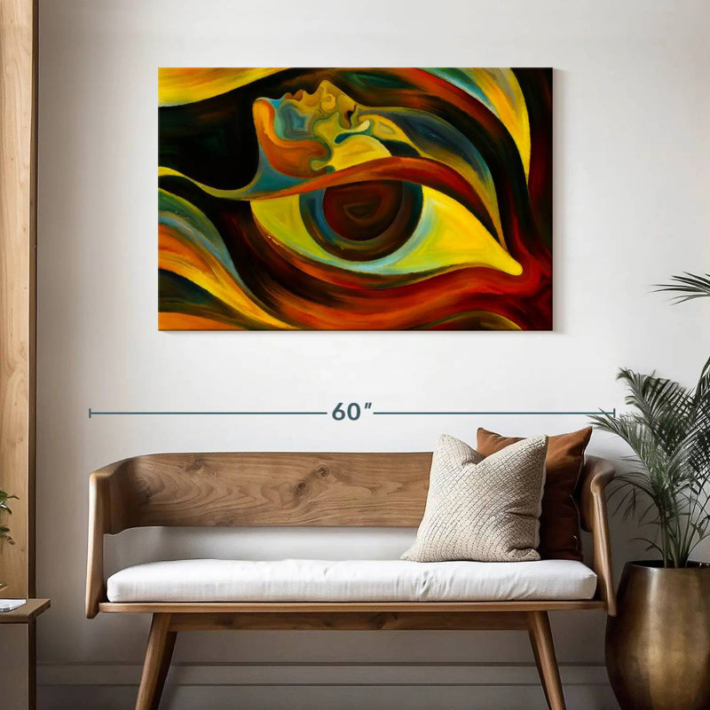 Alcaraz Human Faces Abstract, 30'' H x 45'' W