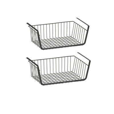 Ensemble de 2 paniers robustes en noir