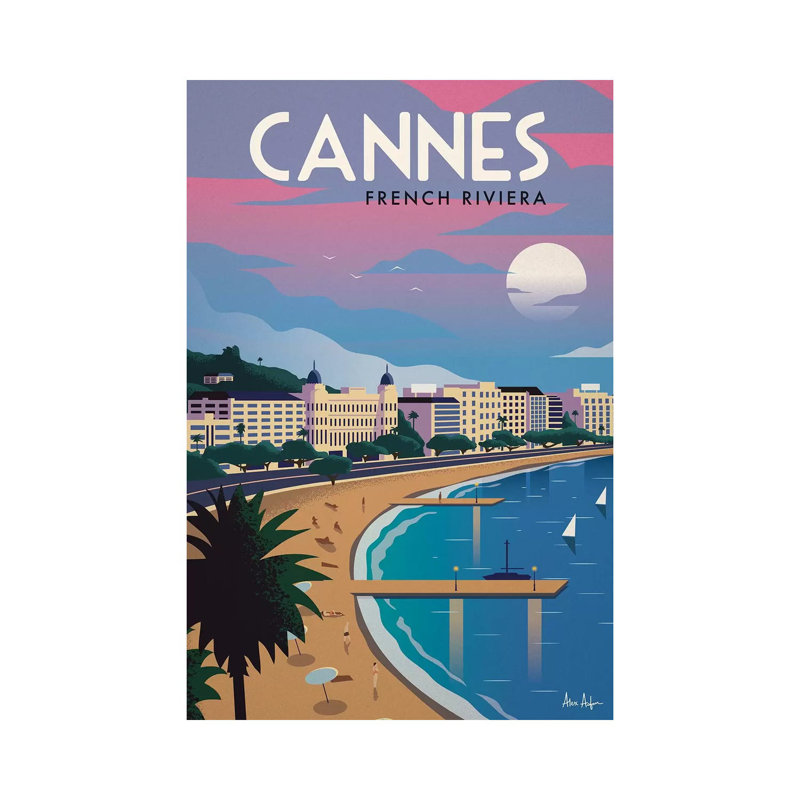Cannes by IdeaStorm Studios - Wrapped Canvas Print, 101.6cm H x 66.04cm W x 3.81cm D