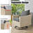 Daimyan Swivel Wicker Outdoor Lounge Chair-1189601346
