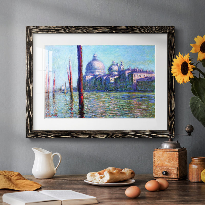 Le Grand Canal à Venise, 1908 03, H 14 po x l 20 po x P 1,5 po, Noir