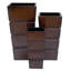 3 - Piece Metal Light Weight Indoor Outdoor Planter with Tapered Base and Fluted Design Set