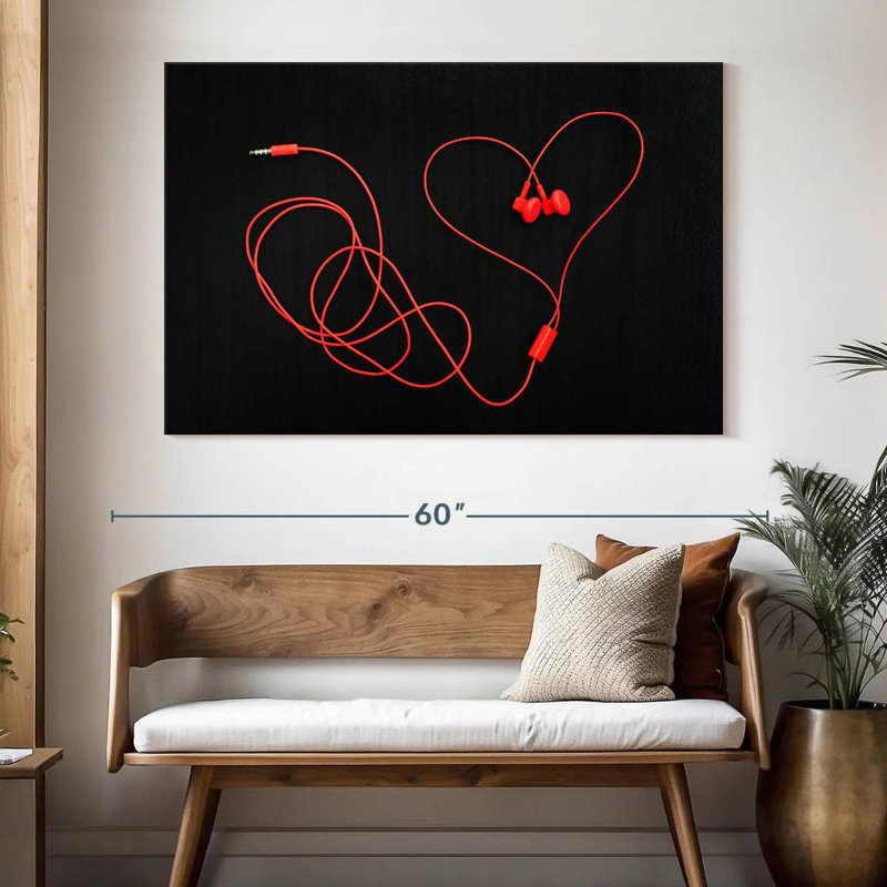 Écouteurs Abarca Heart, H 34 po x l 51 po