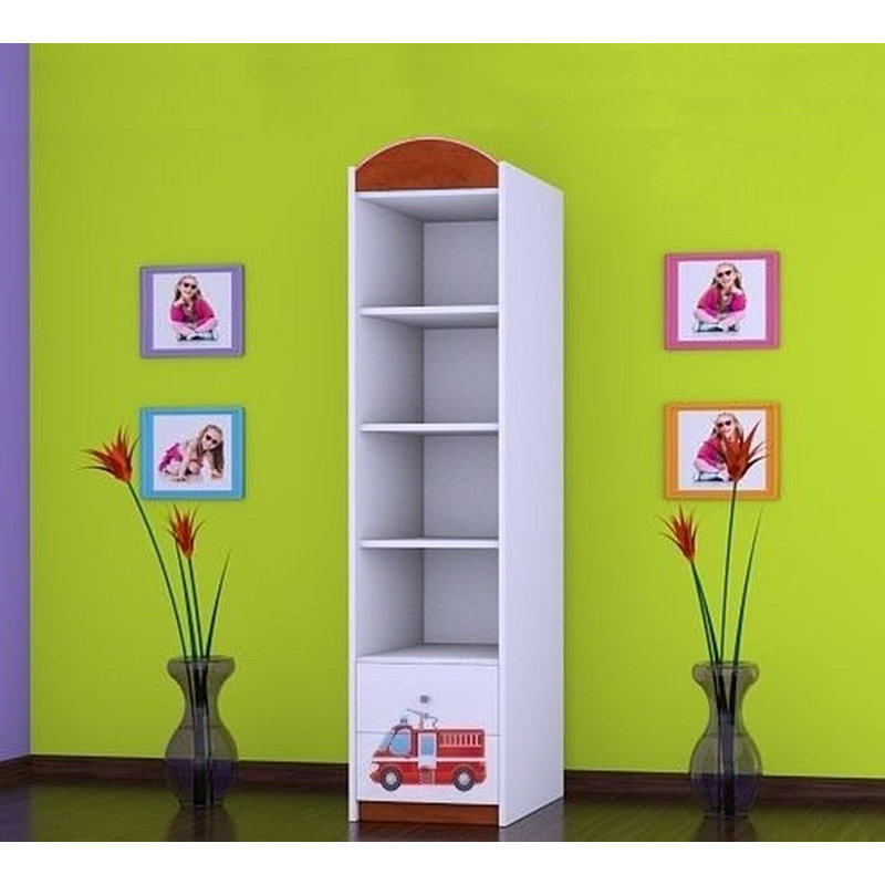 Branham 1 Door Wardrobe, Red