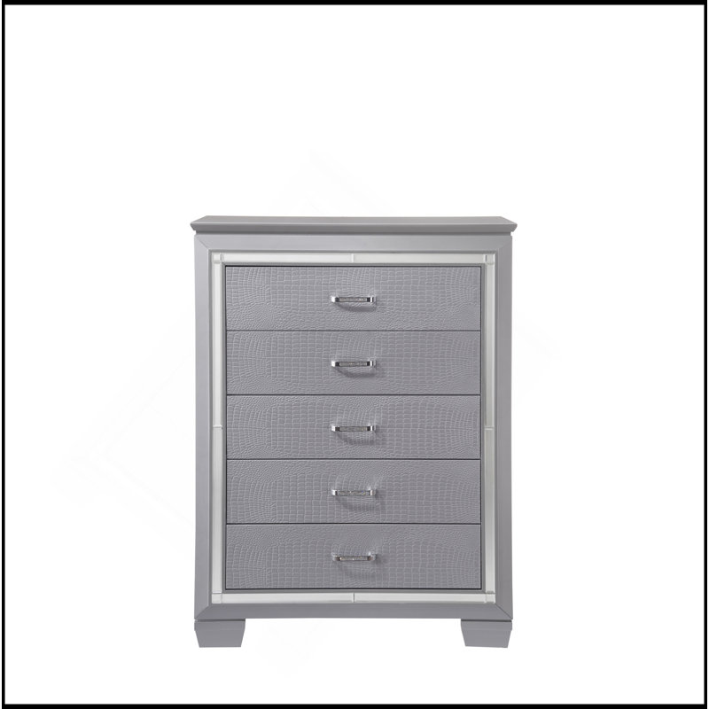 Miroir à commode haute 5 tiroirs 1Pc