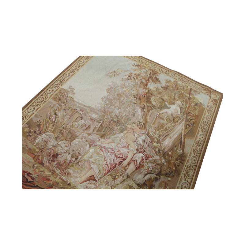 Hand-Knotted High-Quality Beige Area Rug