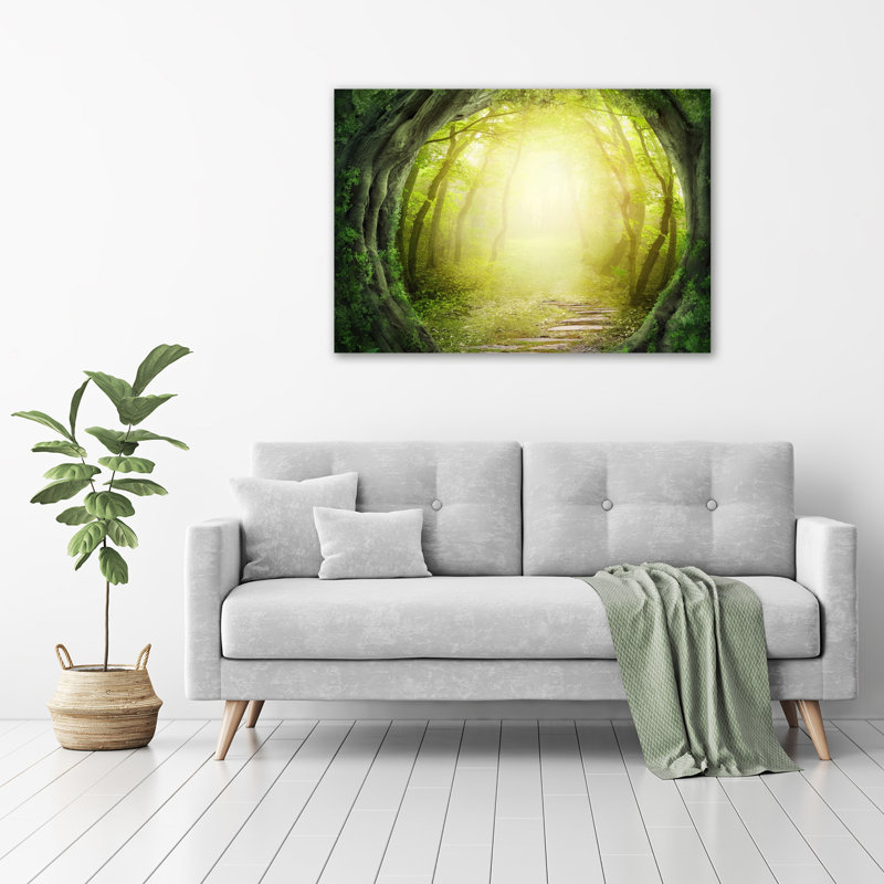 Tunnel With Trees - Wrapped Canvas Print