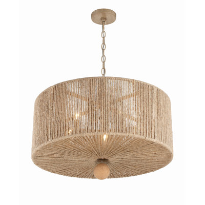 Luminaire suspendu tambour 5 lumières Kason