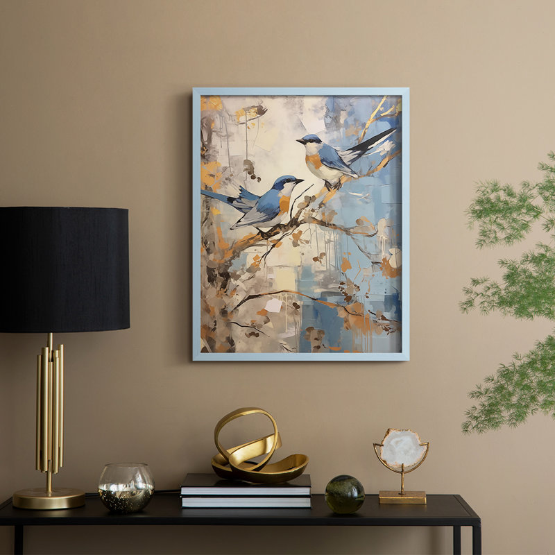 «ANIMALS Series Dxxvi», H 21 po x l 17 po, Bleu