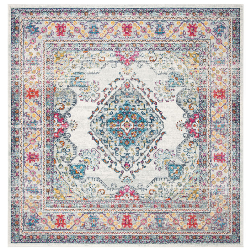 Gourdine Performance Oriental Rug, Square 6'7"