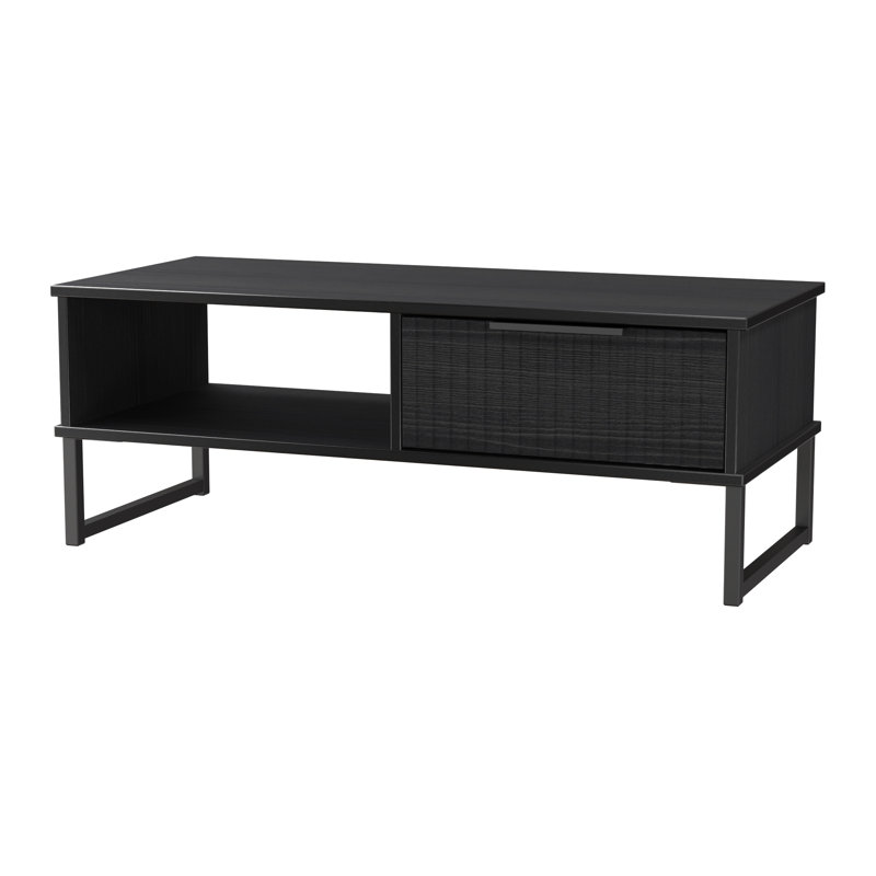Takirra Coffee Table with Storage, Black