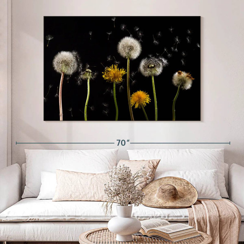 Harnek Dandelion In The Wind, 34" H x 51" W