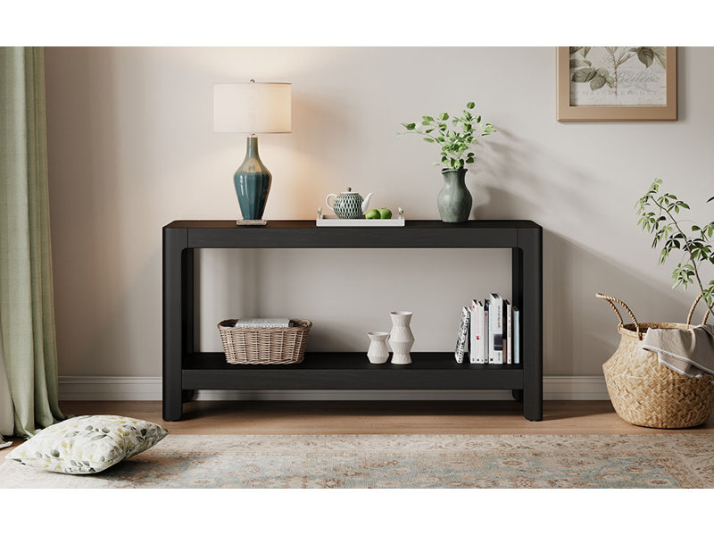Console de style campagne moderne, Noir