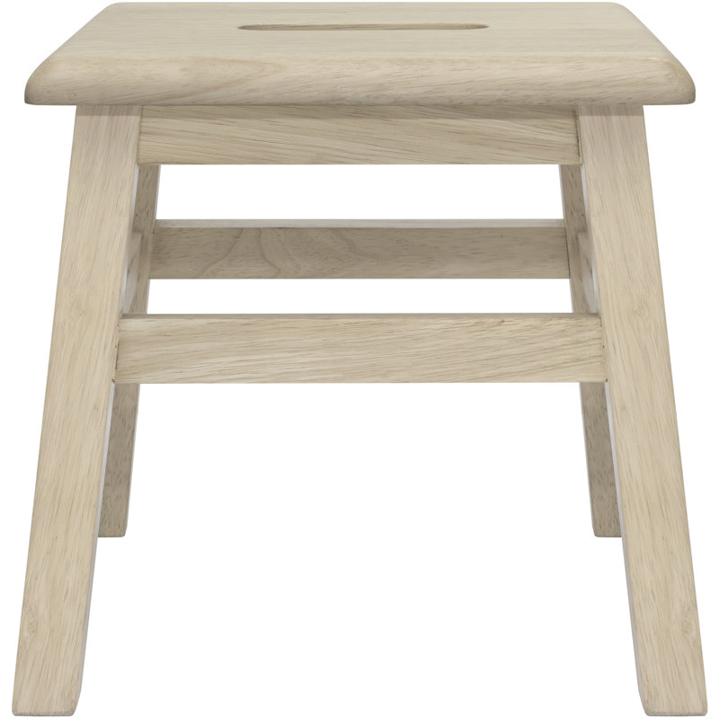 Blount 12.25'' Tall 1 - Step Solid Hardwood Lightweight Step Stool for Adults and Kids with 200 Lbs Capacity, Unfinished, 2