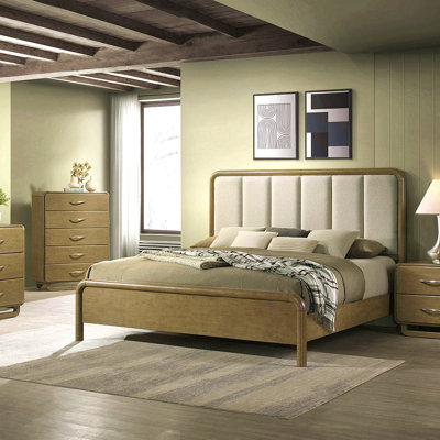 Tully Nutmeg Upholstered Queen Bed